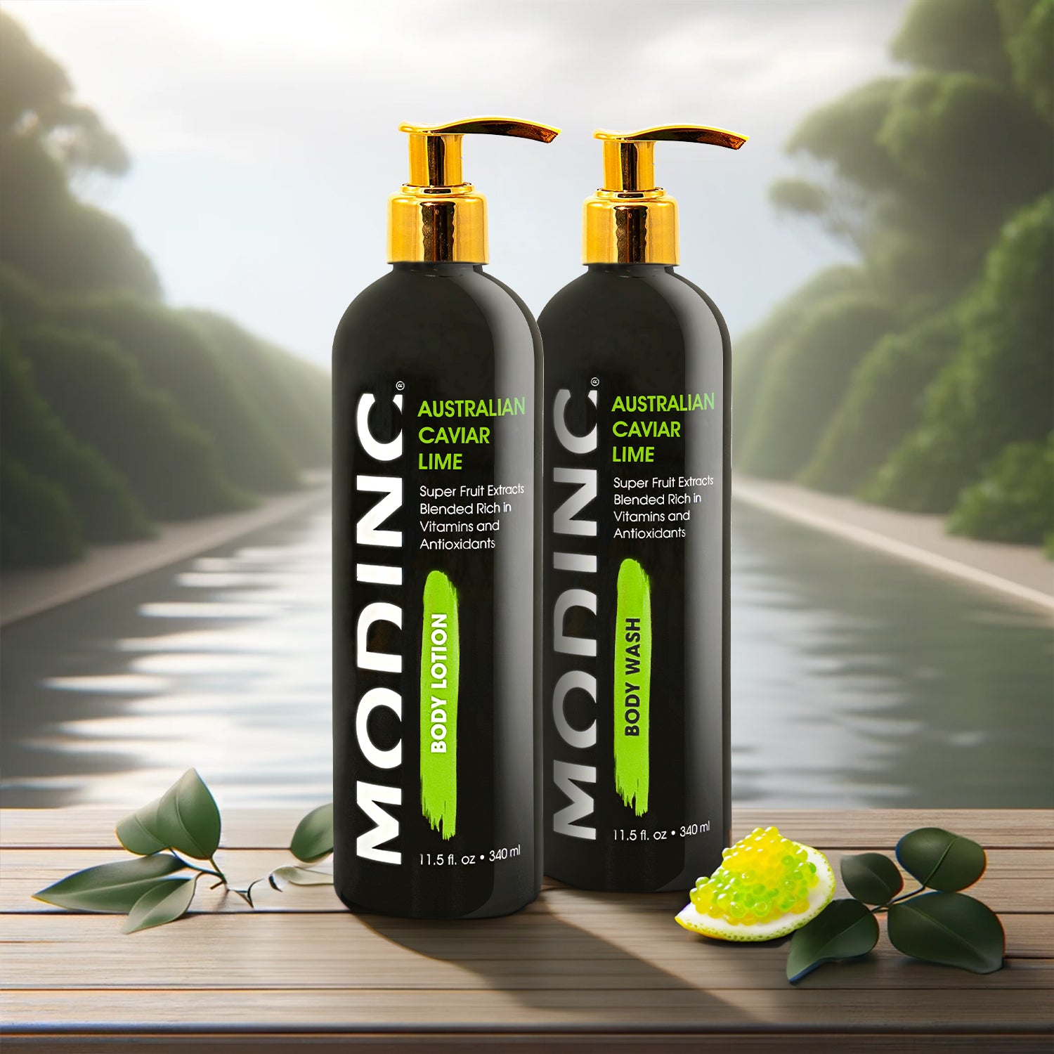 Australian Caviar Lime - Body Wash & Body Lotion Gift Set