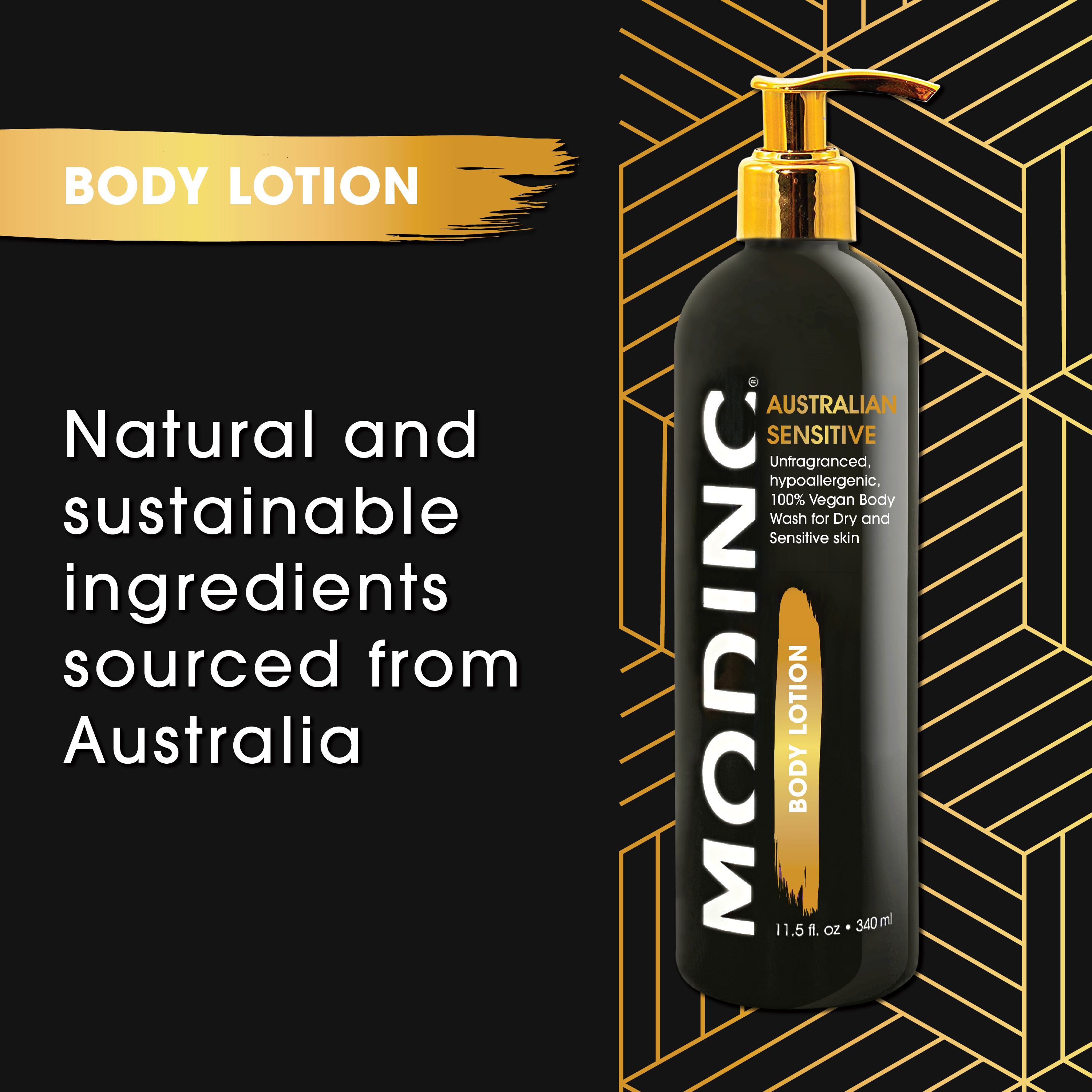Loción corporal sensible australiana